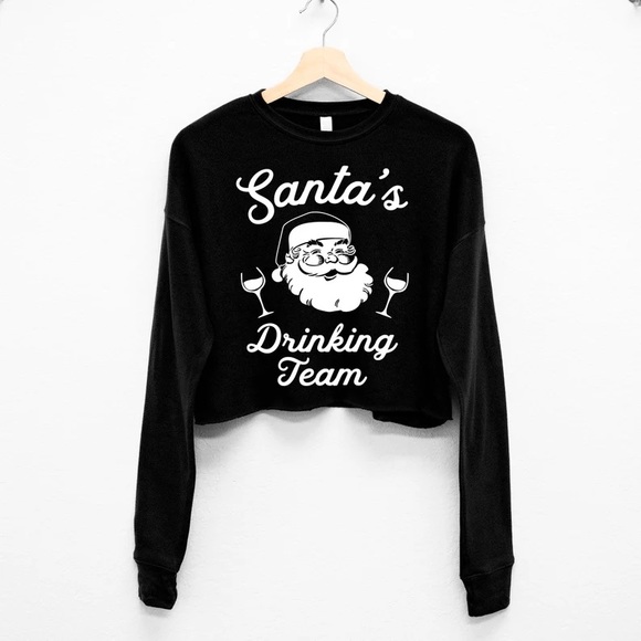 Cropped Christmas Crewneck Sweatshirt - Picture 1 of 3